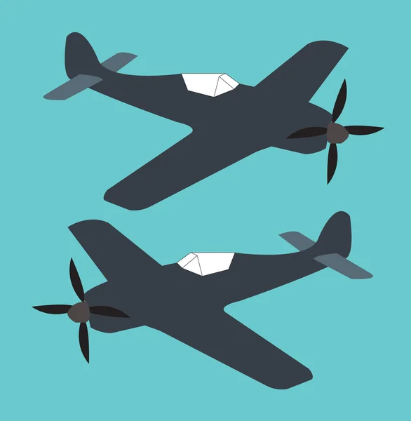 Avcı uçağı Havacılık — Stok Vektör