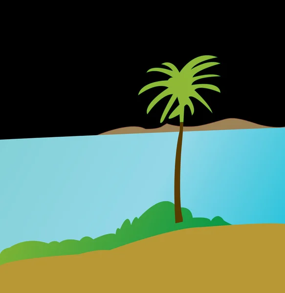 Palmträd — Stock vektor