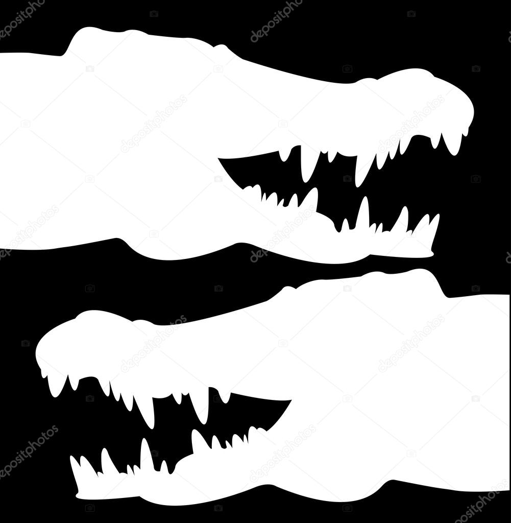 Crocodile heads