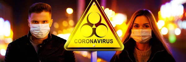 Virus Corona Peligroso Concepto Riesgo Pandémico Ilustración — Foto de Stock