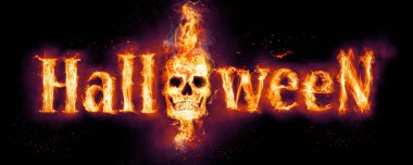 Korkunç bir gecede kafatasıyla cadılar bayramı geçmişi.