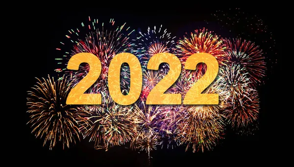 2022年新年创意设计理念 — 图库照片