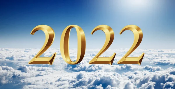 Kreatív Dizájn Koncepció 2022 Újévi Fesztiválra — Stock Fotó
