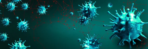 Farlig Koronavirus Sars Pandemisk Risikokoncept Illustration - Stock-foto