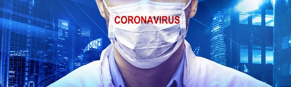 Niebezpieczny Wirus Korony Koncepcja Ryzyka Pandemii Ilustracja — Zdjęcie stockowe