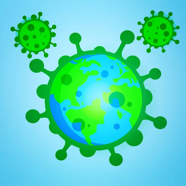 Wereldeconomie Corona Virus Concept Impact Van Het Coronavirus Wereld Illustratie — Stockfoto