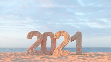 Mutlu yıllar filmi. 2022 yılına başla. 3 Boyutlu Canlandırma