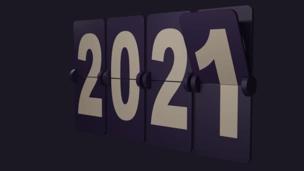 Новым Годом Начало 2022 Года Анимация — стоковое видео