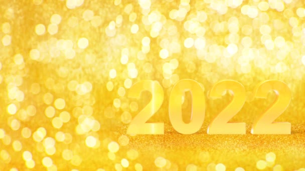 Feliz Ano Novo Início Ano 2022 Animação — Vídeo de Stock