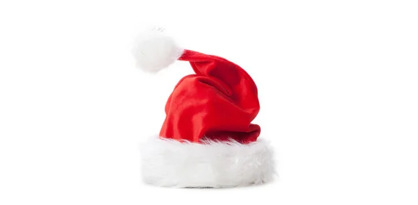 Sombrero Santas Disfraz Feliz Tarjeta Felicitación Navidad — Foto de Stock