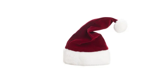 Noel Baba Şapkası Kostüm Mutlu Noeller Tebrik Kartı — Stok fotoğraf