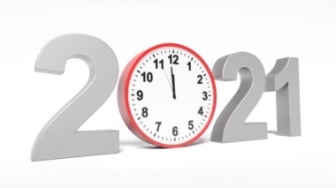Saatli mutlu yıllar filmi. 2022 yılına başla. 3 Boyutlu Canlandırma