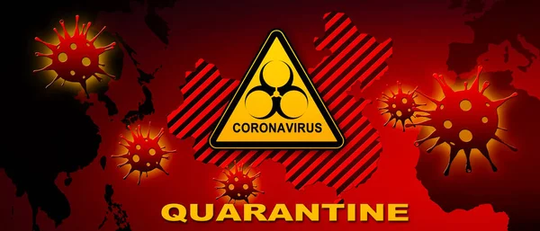 Peligroso Virus Corona Concepto Riesgo Pandémico Sars Ilustración —  Fotos de Stock