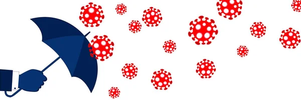 Brote Virus Corona Concepto Protección Del Virus Epidémico Ilustración — Foto de Stock