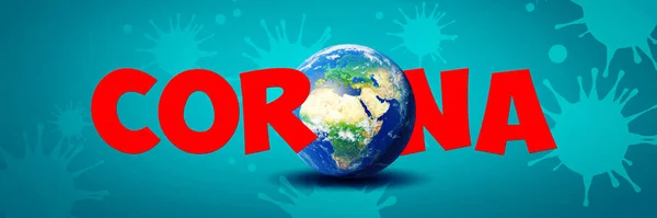 Världsekonomin Och Koronaviruskonceptet Coronavirusets Påverkan Världen Illustration — Stockfoto