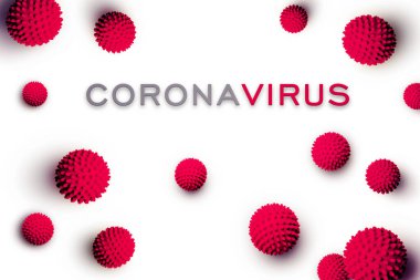 Tehlikeli korona virüsü, SARS salgını risk konsepti. 3B illüstrasyon