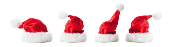 Santas Hut Kostüm Frohe Weihnachten Grußkarte — Stockfoto