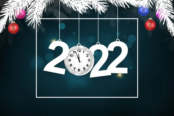 Creative Design Concept New Year Festival 2022 Illustration — Stock Photo, Image