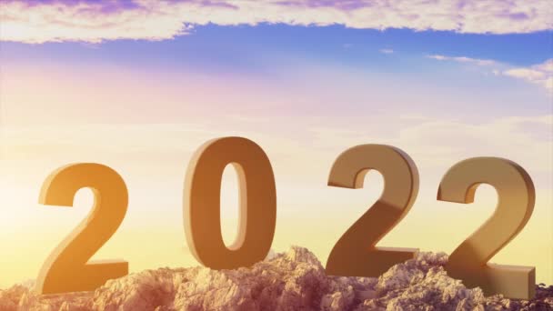 Bonne Année Film Début Année 2022 Animation — Video