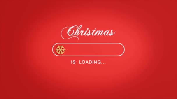 Merry Christmas Loading Concept Candy Cane — Video Stock