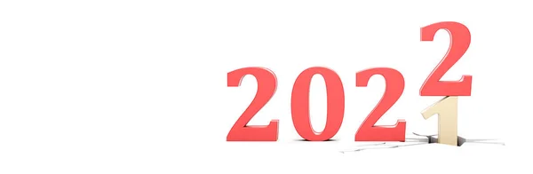 Conceito Design Criativo Para Festival Ano Novo 2022 Ilustração — Fotografia de Stock