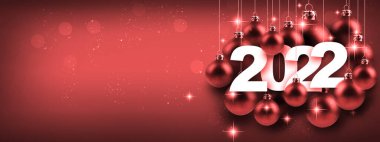 2022 Yeni Yıl Festivali için yaratıcı tasarım konsepti. 3B illüstrasyon