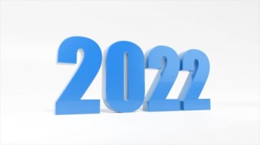 Mutlu yıllar filmi. 2022 yılına başla. 3 Boyutlu Canlandırma