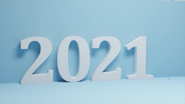 Feliz Ano Novo Início Ano 2022 Animação — Vídeo de Stock