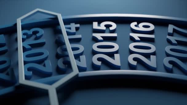 Feliz Año Nuevo Película Con Reloj Comienza Año 2022 Animación — Vídeo de stock