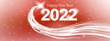 2022 Yeni Yıl Festivali için yaratıcı tasarım konsepti. 3B illüstrasyon