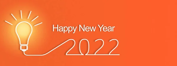 Creative Design Concept New Year Festival 2022 Illustration — Stock Photo, Image