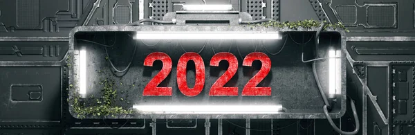 2022 Yeni Yıl Festivali Için Yaratıcı Tasarım Konsepti Illüstrasyon — Stok fotoğraf