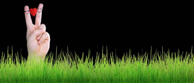 İnsani duygular, aşk, ilişkiler ve romantik tatiller kavramı. 3d illüstrasyon.