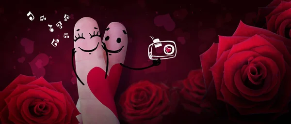 Konzept Menschlicher Emotionen Liebe Beziehungen Und Romantischer Ferien Illustration — Stockfoto