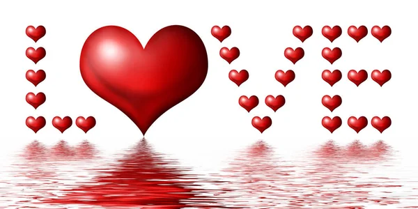 Walentynki Tle Pojęcie Ludzkich Emocji Miłości Związków Romantycznych Wakacji Ilustracja — Zdjęcie stockowe