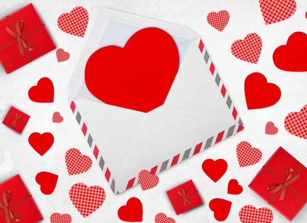 Alla Hjärtans Dag Bakgrund Kärlek Och Alla Hjärtans Dag Koncept — Stockfoto