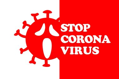Tehlikeli korona virüsü, SARS salgını risk konsepti. 3B illüstrasyon