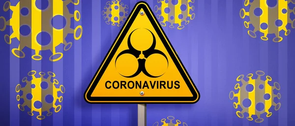 Nebezpečný Virus Korony Koncepce Pandemického Rizika Sars Ilustrace — Stock fotografie