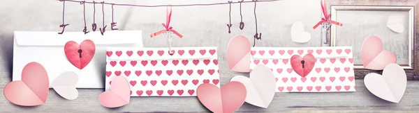 Fond Saint Valentin Concept Amour Saint Valentin — Photo