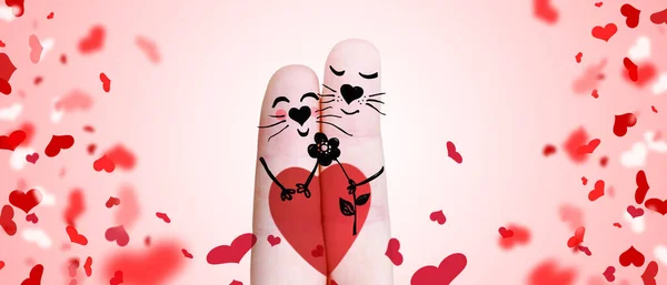 Concept Human Emotions Love Relations Romantic Holidays Illustration — Stock Photo, Image