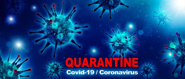Virus Corona Pericoloso Concetto Rischio Pandemico Sars Illustrazione — Foto Stock