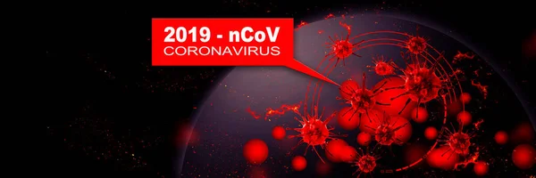 Világgazdaság Koronavírus Koncepció Koronavírus Hatása Világra Illusztráció — Stock Fotó