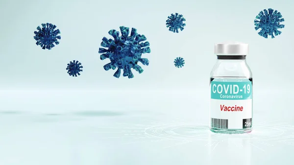 Вірус Корони Концепція Захисту Епідемічних Вірусів Рендерінг — стокове фото