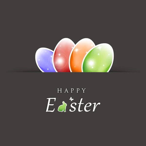 Composição Páscoa Com Ovos Decoração Festiva Feliz Páscoa Ilustração — Fotografia de Stock