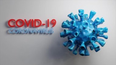 Corona virüsünün video görüntüleri. En iyi 3d COVID-19 animasyonu.
