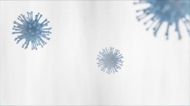Corona virüsünün video görüntüleri. En iyi 3d COVID-19 animasyonu.
