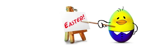 Húsvéti Dekoráció Csirkével Húsvét Ünnep Koncepció Aranyos Csaj — Stock Fotó