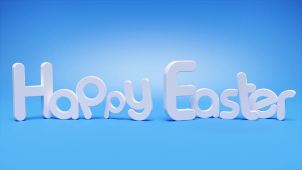 Beautiful Easter Background Colorful Easter Eggs Animation — ストック動画