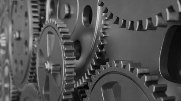 Industrial Video Background Gears Animation — ストック動画
