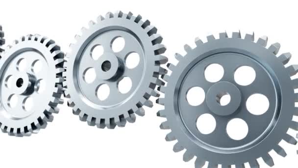 Industrial Video Background Gears Animation — Video Stock